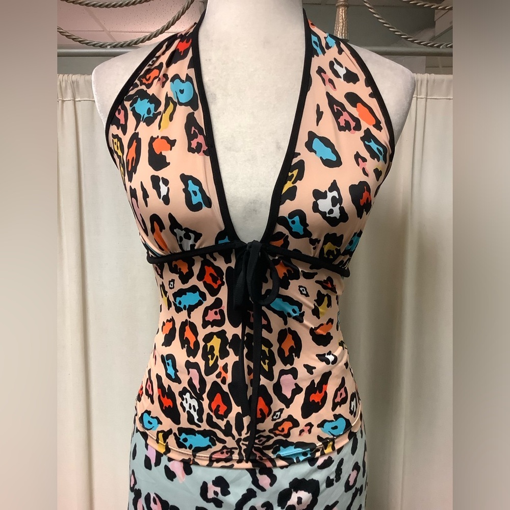 David Lerner skirt XS Oops halter crop top XSP